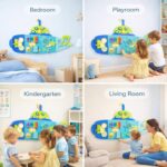 Montessori Submarine Busy Board Blue Wooden Sensory Wall Toy Ages 1 to 5 - Image 6