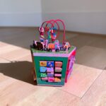 Wooden Farm Activity Cube for Toddlers | Montessori Toy with Magnetic Train Cars - Image 2