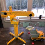 Playscapes Construction Crane Toy Set | Wooden Truck Playset for Kids | Learning & Role Play Toy - Image 5