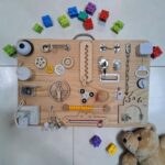 Wooden Montessori Busy Board for Toddlers, Sensory Activity Board Toys - Image 3