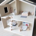 Minimalist Natural Wood Toy | Modern Doll House Gift for Toddlers