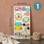 Big Montessori Busy Board 50x75 Large 18in1 Wall Activity Set for Toddlers Ideal for Classroom Use Church Playrooms Daycare Centers and Home - Image 4