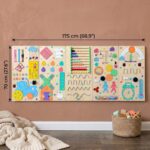 Large Montessori Busy Board Set 50x75 Big 18in1 Toddler Wall Activity Panels Sensory Board For Toddler Baby Toy For 1 Year Old Learning Play - Image 5