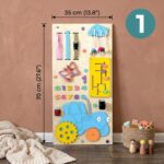 Large Montessori Busy Board Set 50x75 Big 18in1 Toddler Wall Activity Panels Sensory Board For Toddler Baby Toy For 1 Year Old Learning Play - Image 6