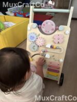 Push Walker Toys for Babies Learning to Walk & Sit-to-Stand | Baby Walker | Wooden Toys for Kids | Toddler Walker | Baby Carriage - Image 4