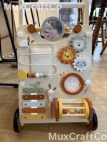Push Walker Toys for Babies Learning to Walk & Sit-to-Stand | Baby Walker | Wooden Toys for Kids | Toddler Walker | Baby Carriage - Image 5