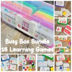 Montessori Busy Box Bundle | 16 Learning Games for Toddlers, Preschoolers
