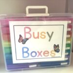 Preschool or Kindergarten Learning | 16 Activity Busy Box |Summer Learning | Fine Motor Skills, Alphabet/Numbers Task Boxes -FREE SHIPPING