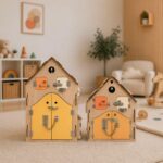 1st Birthday Gift for 1 Year Old, Montessori Busy Board House, Toddler Gift, Educational Wooden Baby Toy, Baby Shower Gift - Image 3