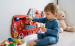 Interactive Educational Busy Board for Babies - Car-Shaped Toddler Learning Toy for Fine Motor Skills Development, Hand-eye Coordination.