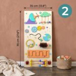 Big Montessori Busy Board 50x75 Large 18in1 Wall Activity Set for Toddlers Ideal for Classroom Use Church Playrooms Daycare Centers and Home - Image 5