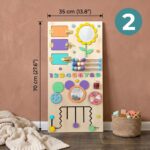 Big Montessori Busy Board, Large 18in1 Wall Activity Set, Sensory Boards For Toddler, Montessori Learning Toy For 1 Year Old,Baby Play Board - Image 6