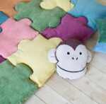 Velvet Puzzle Floor Mat for Kids - Image 6