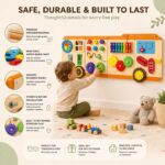 Play Board Bus Wooden Montessori Sensory Toy for Toddlers - Image 5