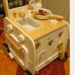 Wooden Baby Walker, 3-in-1 Push Walker with Play Kitchen & Montessori Activity Center, Sit-to-Stand Toy for Babies - Image 5