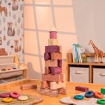 Montessori Wooden Building Blocks Set for Kids, Alphabet & Math Learning Toy, Natural Stacking Educational Gift for Toddlers Preschool - Image 6