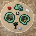 Handmade Tactile Storytelling Mat: Waldorf Montessori Inspired Quiet Play Kit
