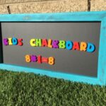Kids Chalkboard, MAGNETIC Kids Chalkboards 12"x24", Framed magnetic Chalkboard, Wood Chalkboard, kids learning toy - Image 5