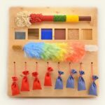 Montessori Sensory Wall Board for Toddlers, Wooden Busy Board, Wall Mounted Activity Panel, Fine Motor Toy - Image 5