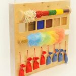 Montessori Sensory Wall Board for Toddlers, Wooden Busy Board, Wall Mounted Activity Panel, Fine Motor Toy - Image 4
