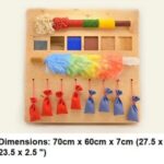 Montessori Sensory Wall Board for Toddlers, Wooden Busy Board, Wall Mounted Activity Panel, Fine Motor Toy - Image 6