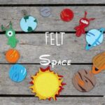 Felt planets pieces, 3-8cm, Set of 9 pcs - Image 6