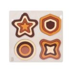 Wooden Shape Sorter Geometrika – Montessori Geometry Board – Wooden Educational Toy for Toddlers – 22.5x22.5 cm - Image 5