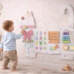 Toddler Toy Cat White Wooden Montessori Sensory Activity Board - Image 6
